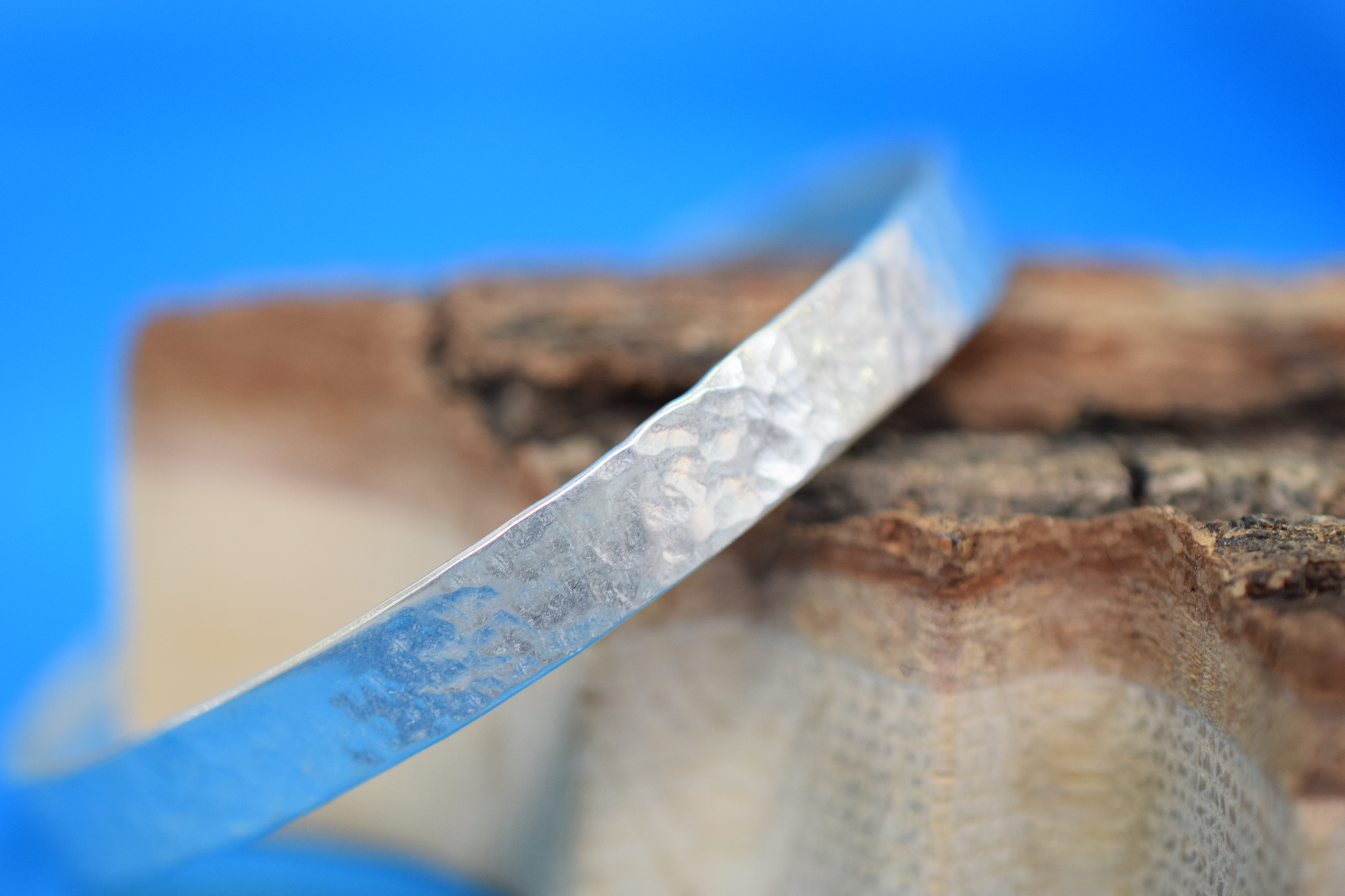 Sterling Silver Textured Bangle
