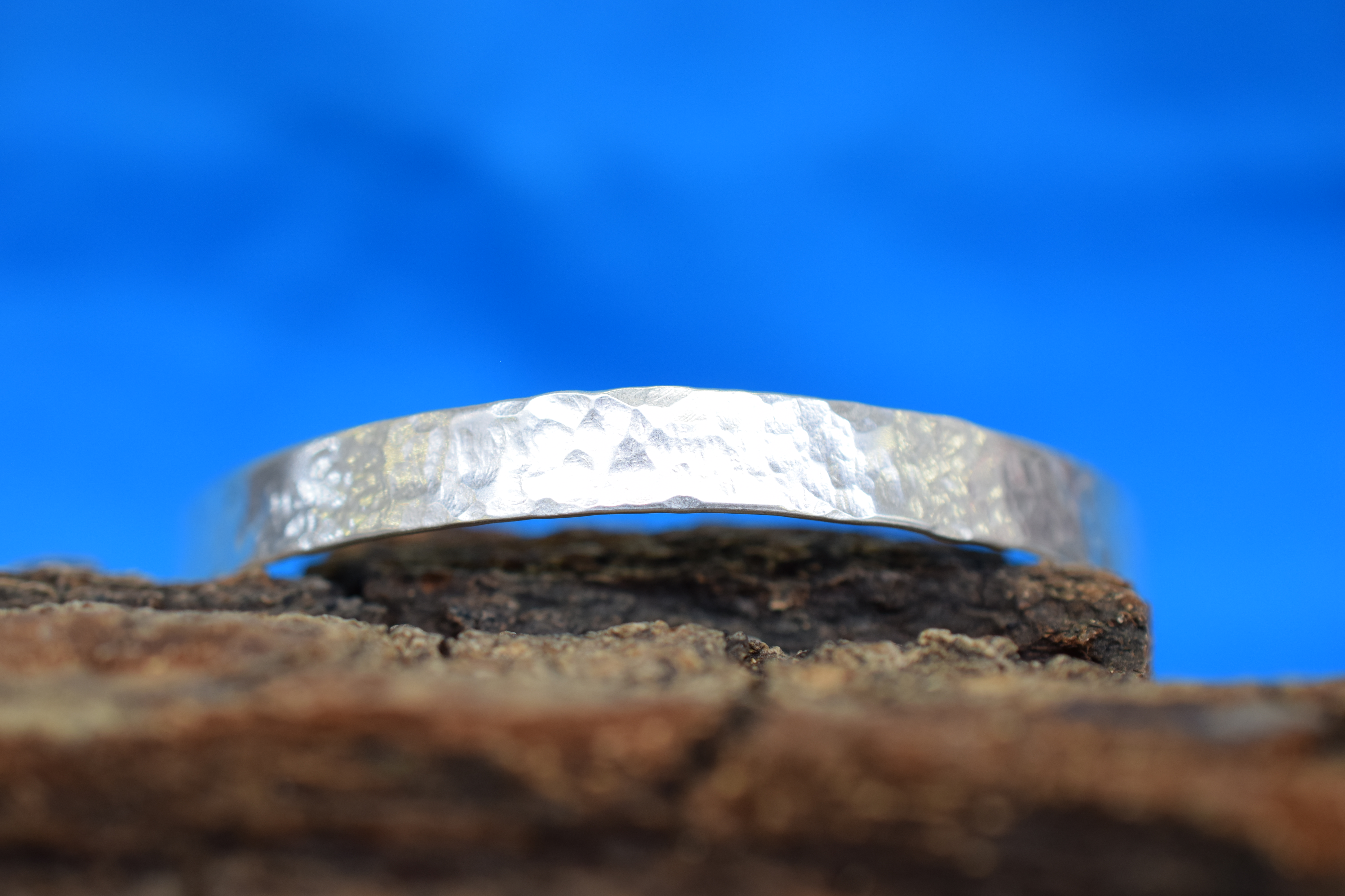 Sterling Silver Textured Bangle