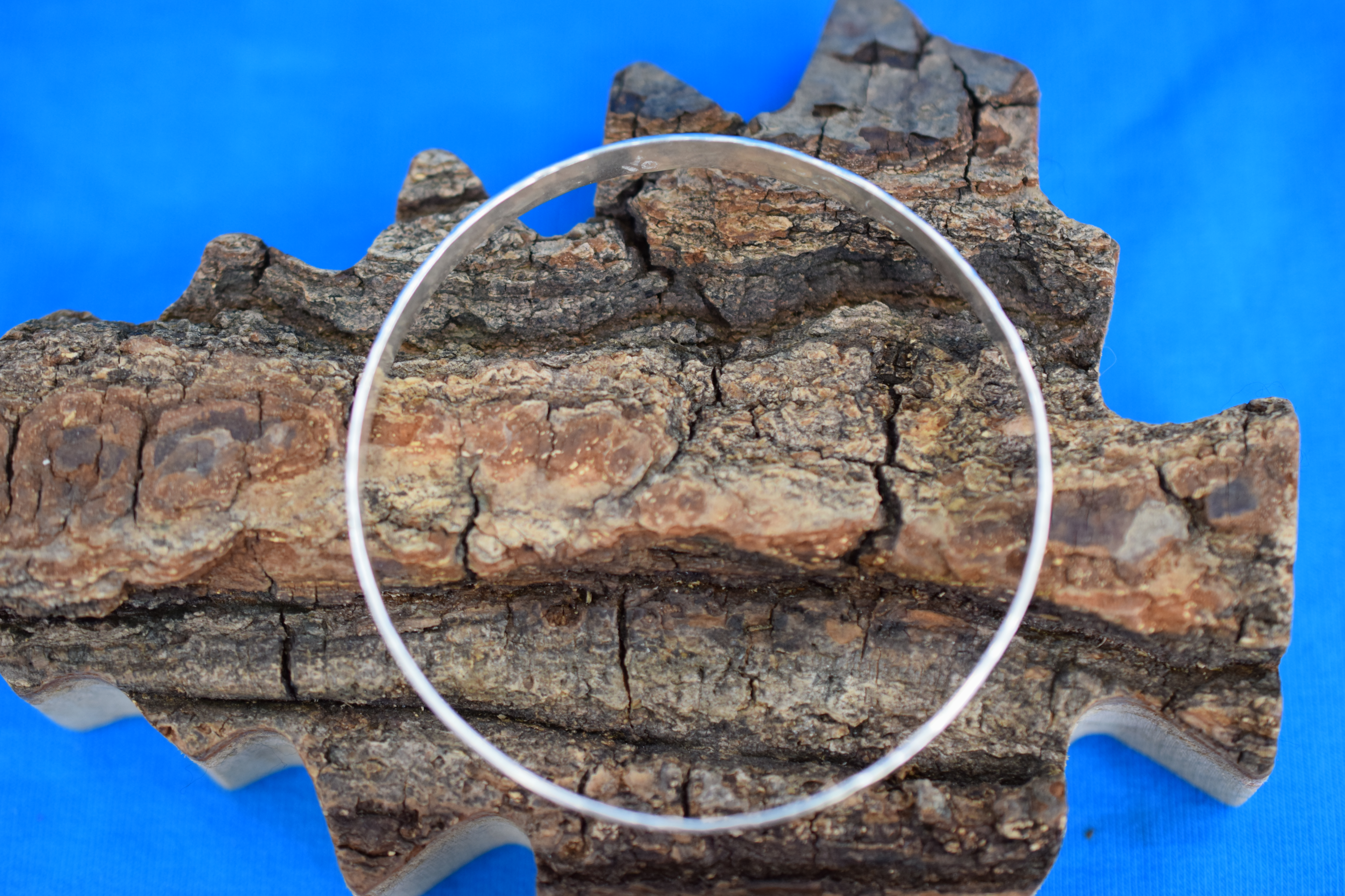 Sterling Silver Textured Bangle