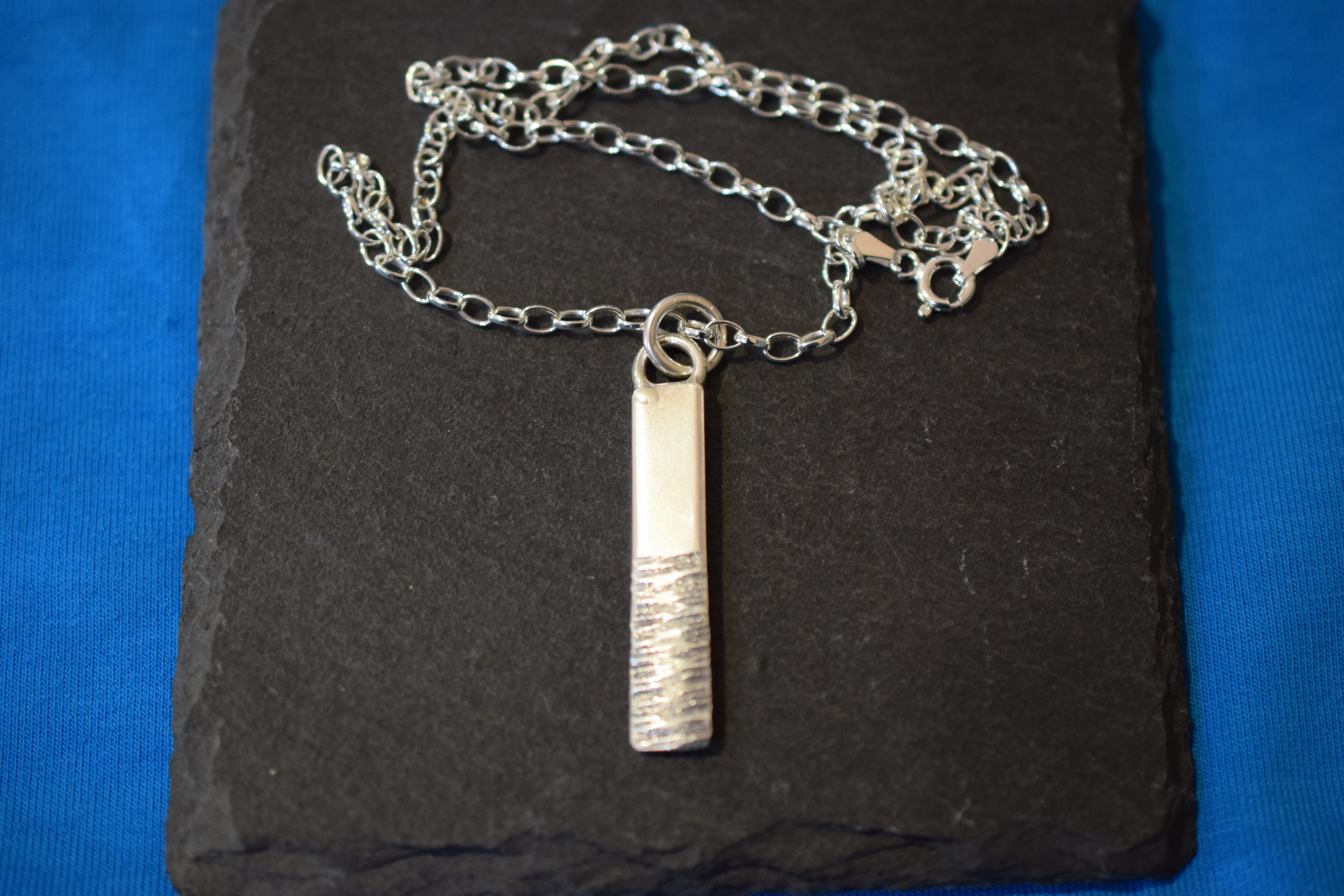 Heavy Sterling Silver, Textured Pendant