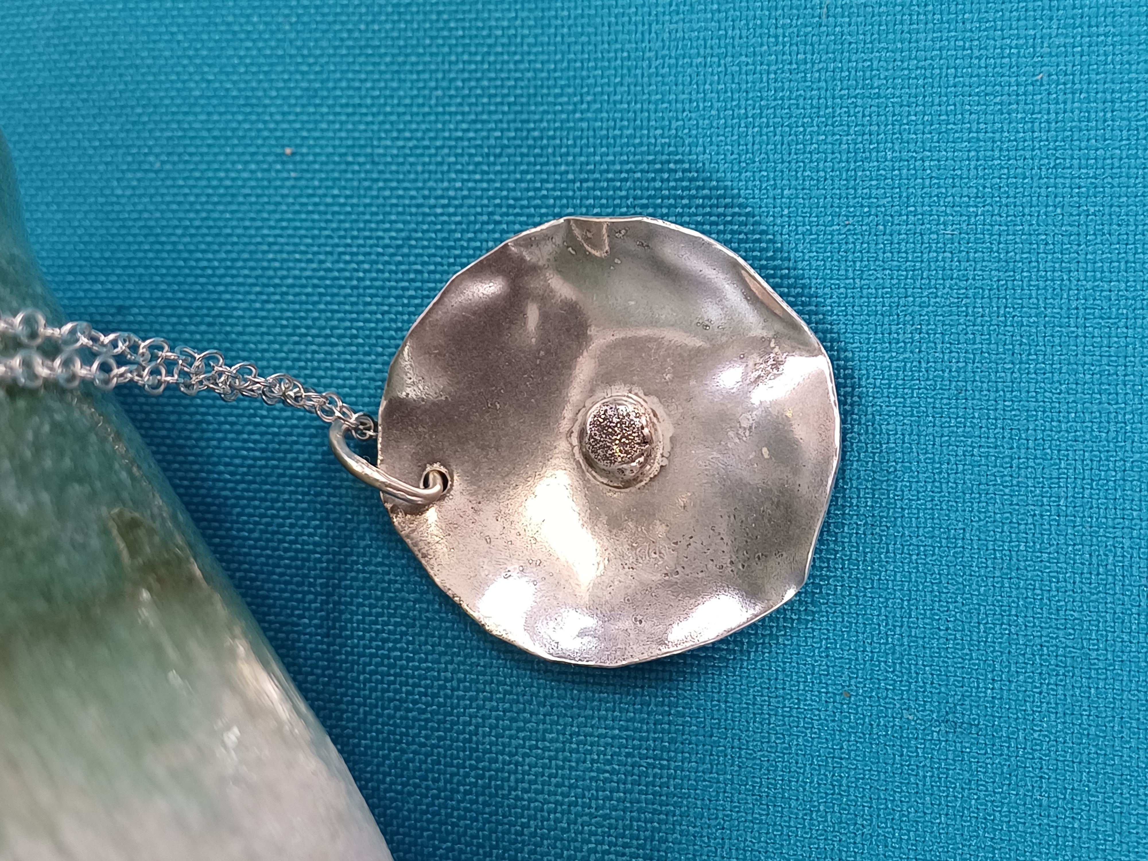 Handcrafted Silver Flower Inspired Pendant