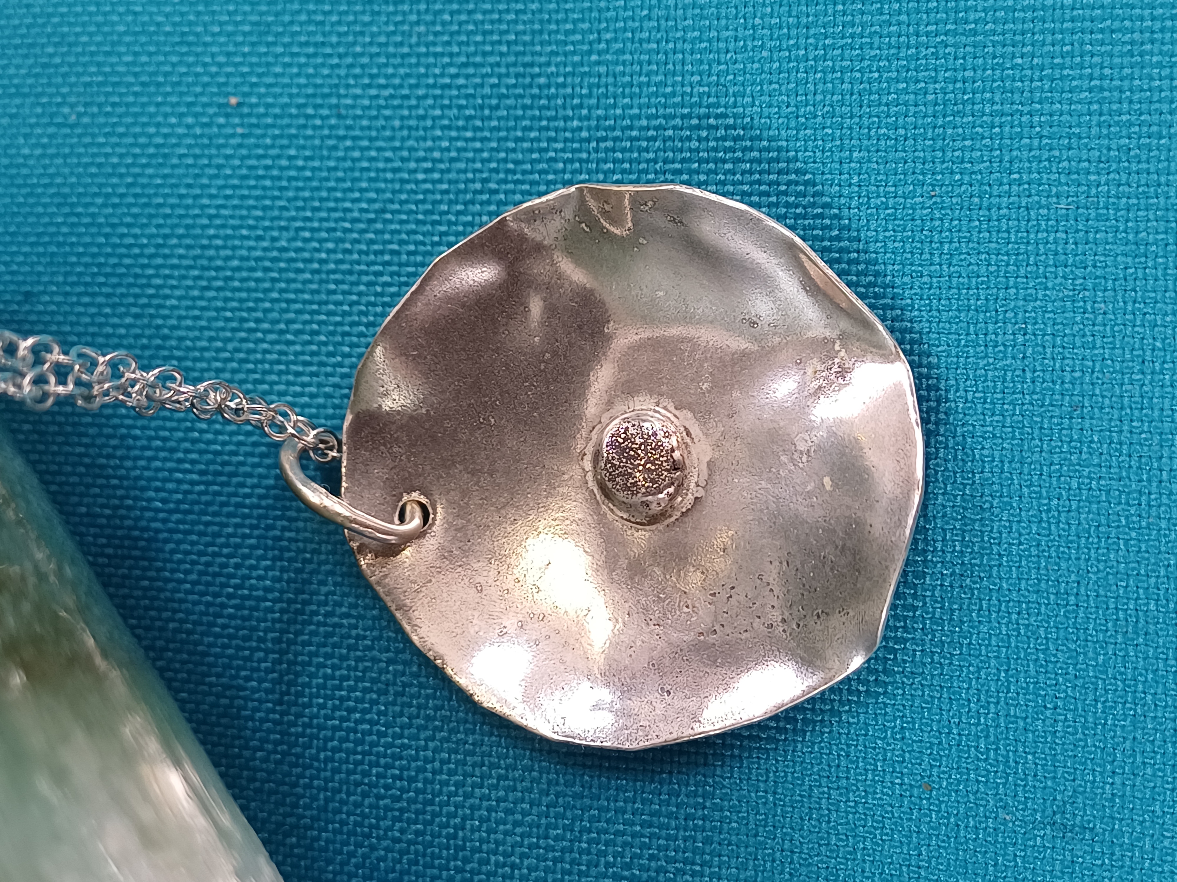 Handcrafted Silver Flower Inspired Pendant