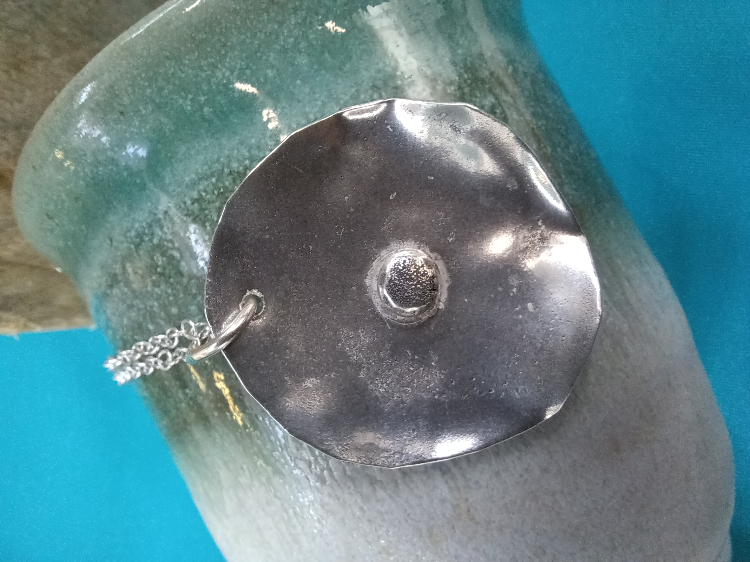 Handcrafted Silver Flower Inspired Pendant