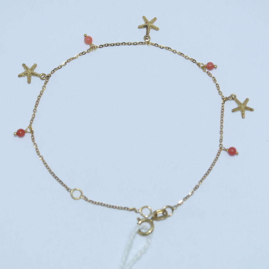 Bracciale in oro 9kt con corallo
