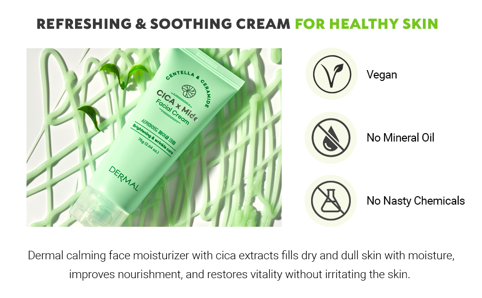 Dermal Cica x Mide Facial Brightening & Wrinkle Care Cream