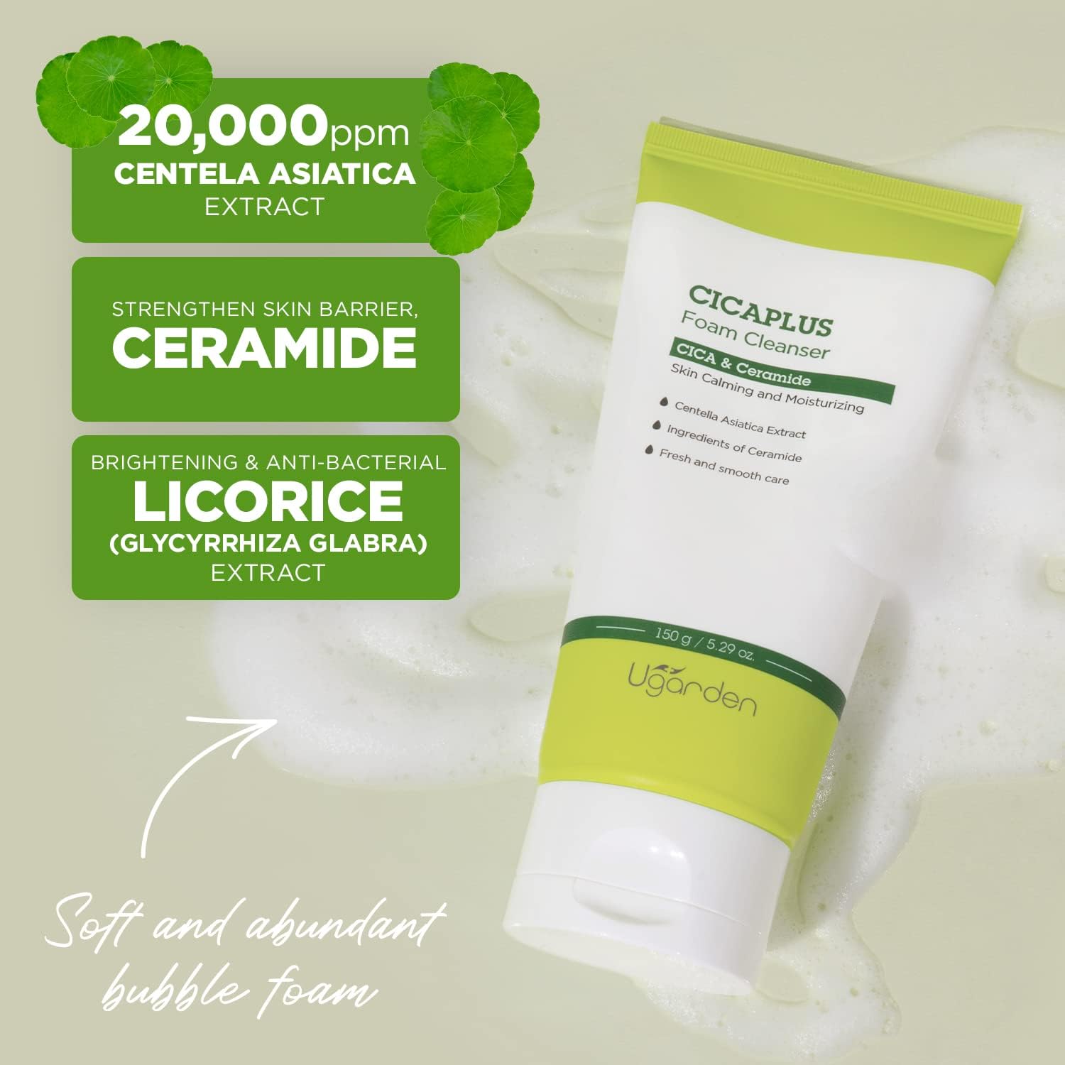 Ugarden Cicaplus Foam Cleanser
