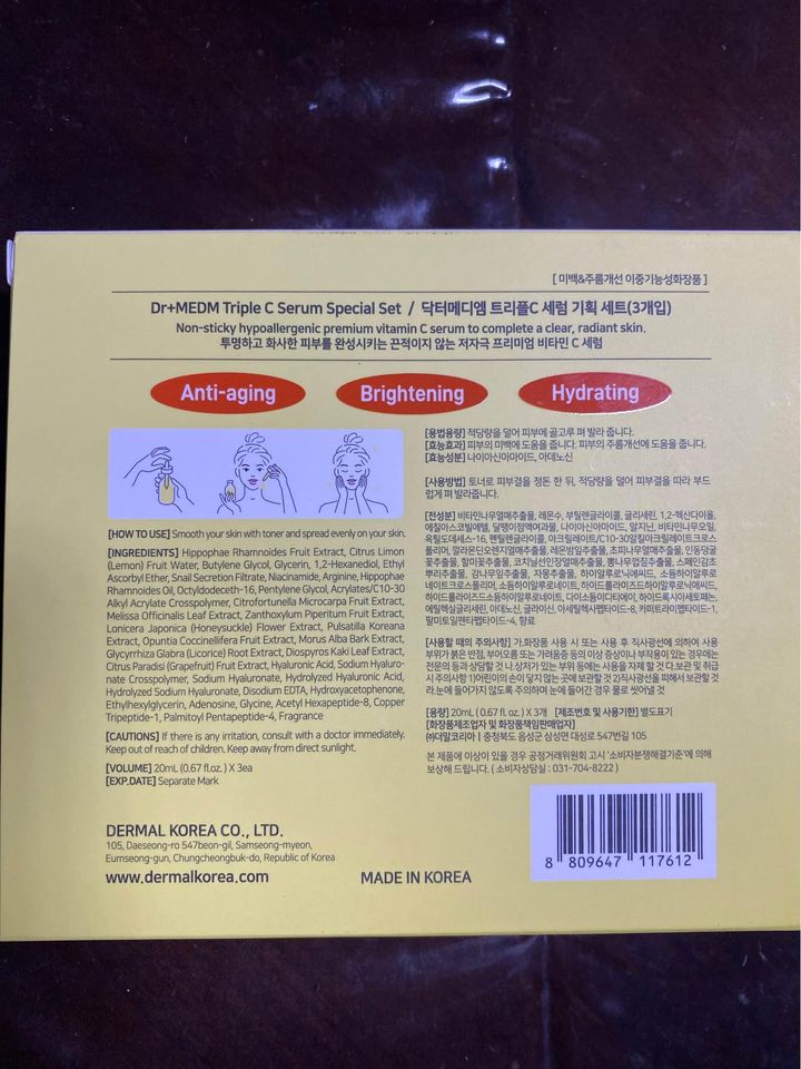 Dr+MEDM 3 Weeks Vitamin Triple C Miracle Serum