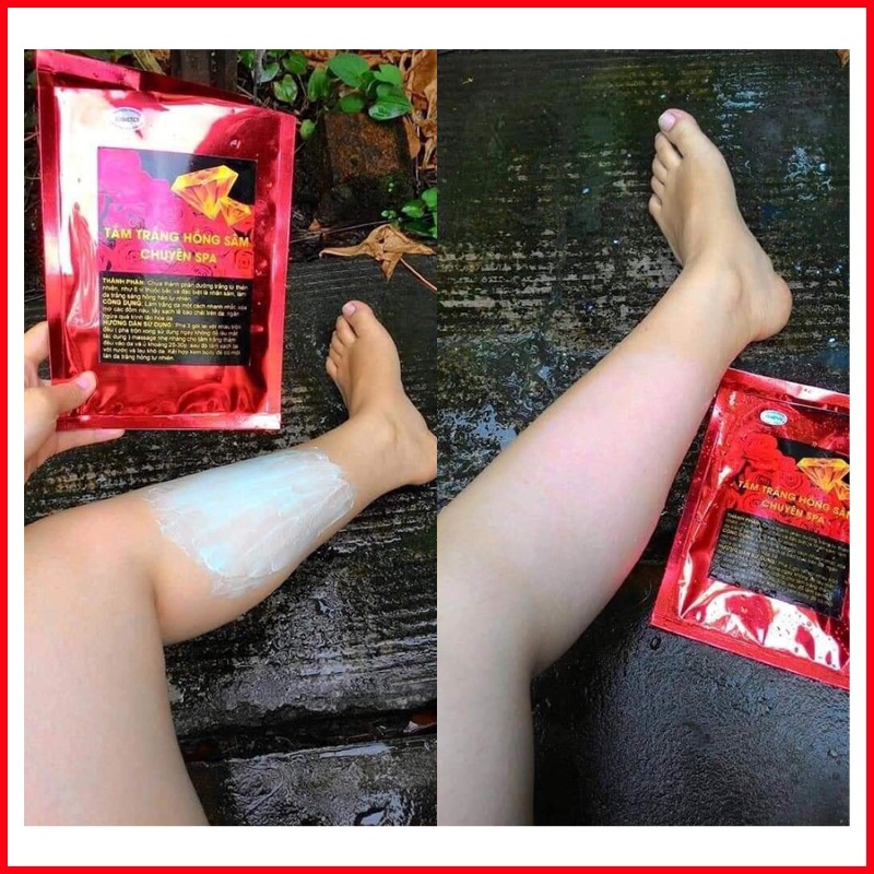 Tấm Trắng Hồng Sâm Chuyên Spa Pack