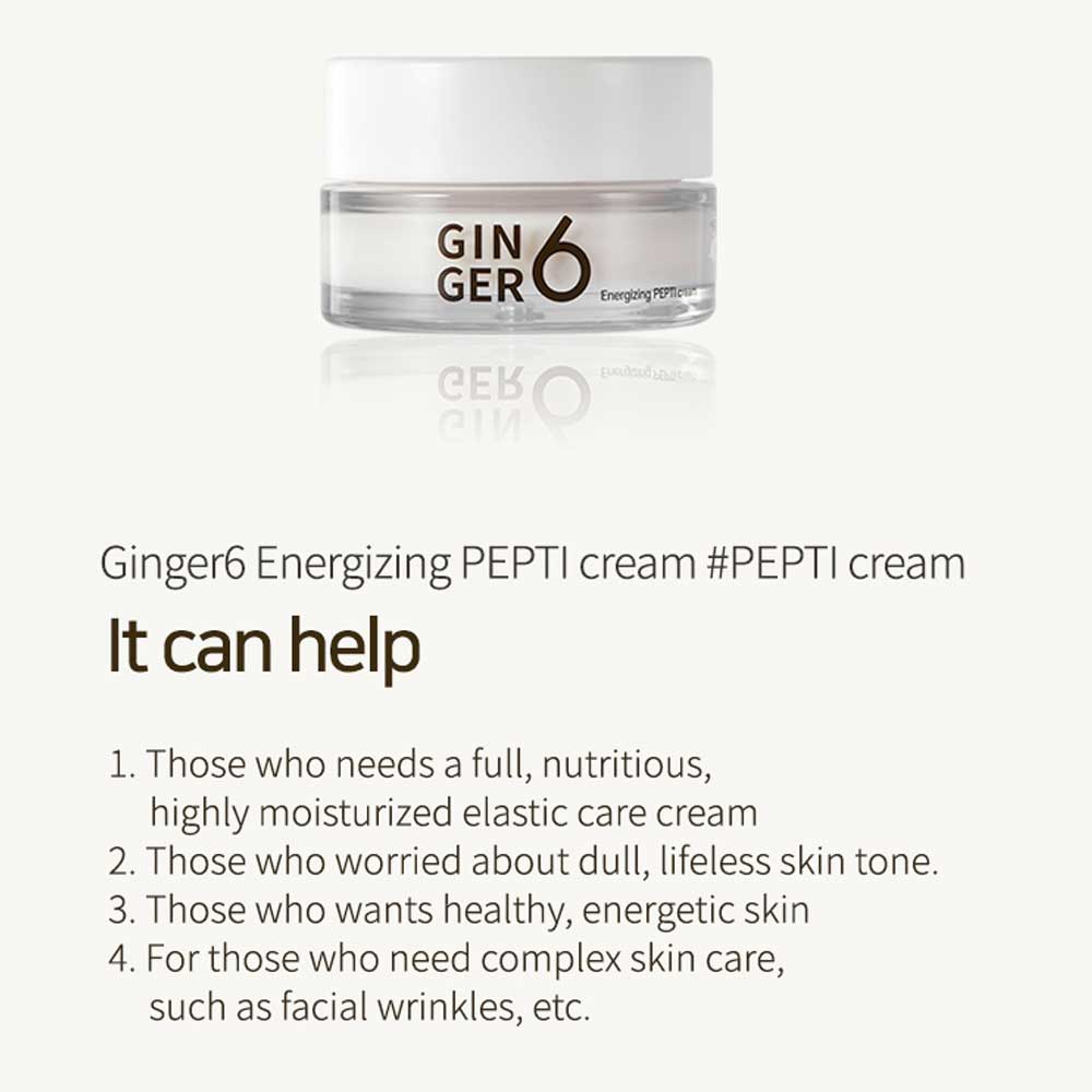 Ginger 6 Energizing Peptide Cream