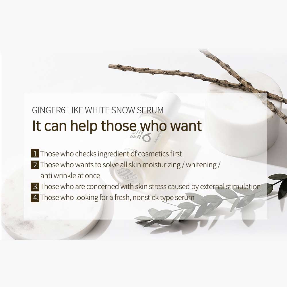 Ginger 6 White Snow Serum