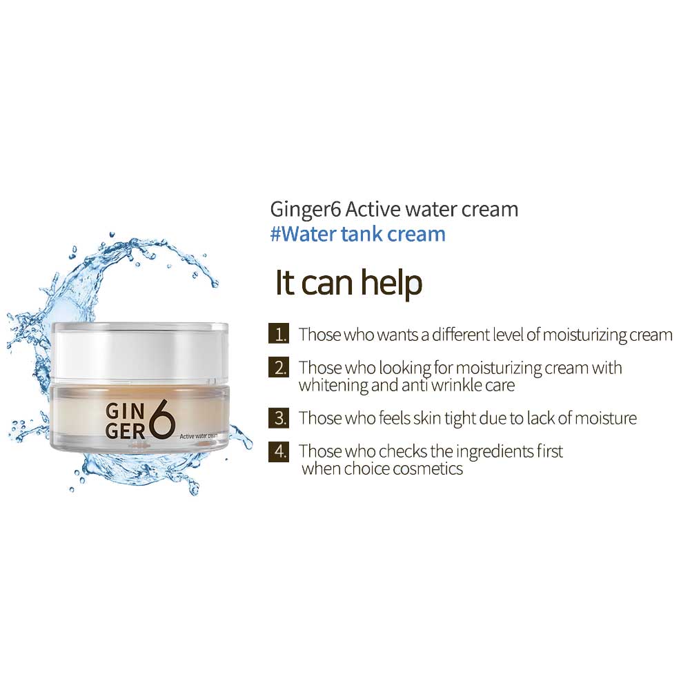 Ginger 6 Active Water Cream