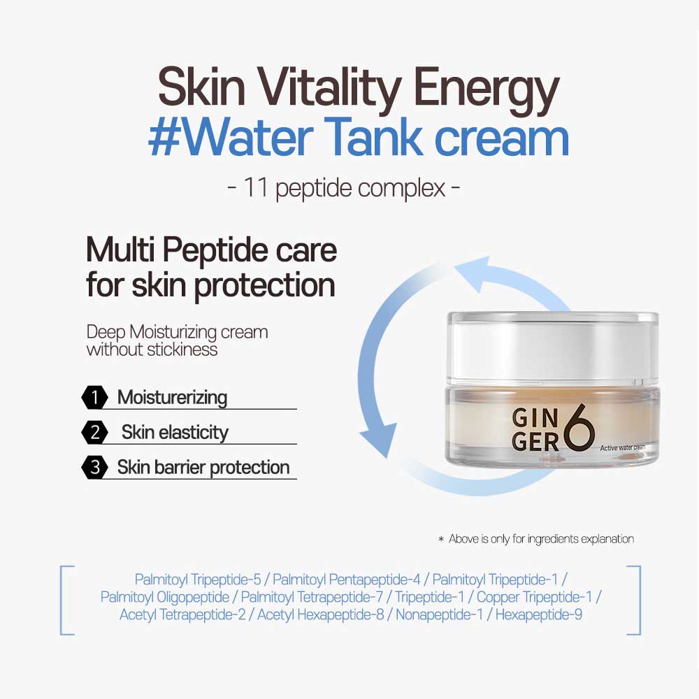 Ginger 6 Active Water Cream