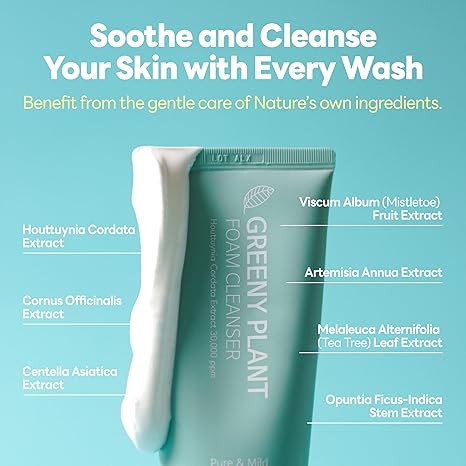 Derma J Greeny Plant Foam Cleanser