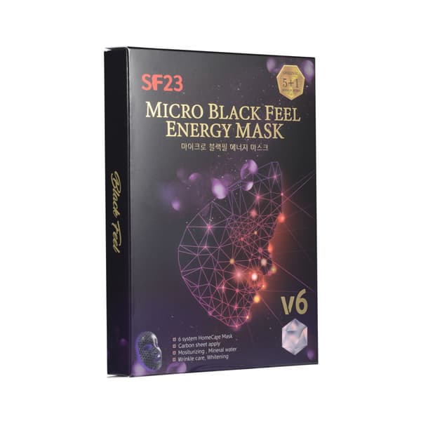 Skin Factory Micro Black Feel Energy Mask (Pack of 1 Mask)