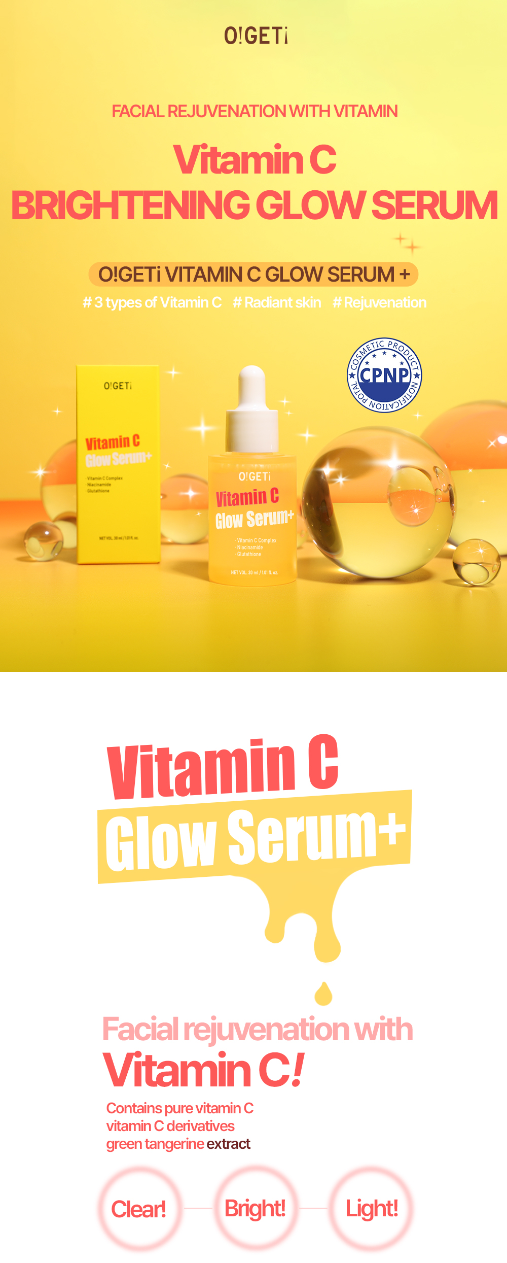 O!GETi Vitamin C Glow Serum Plus