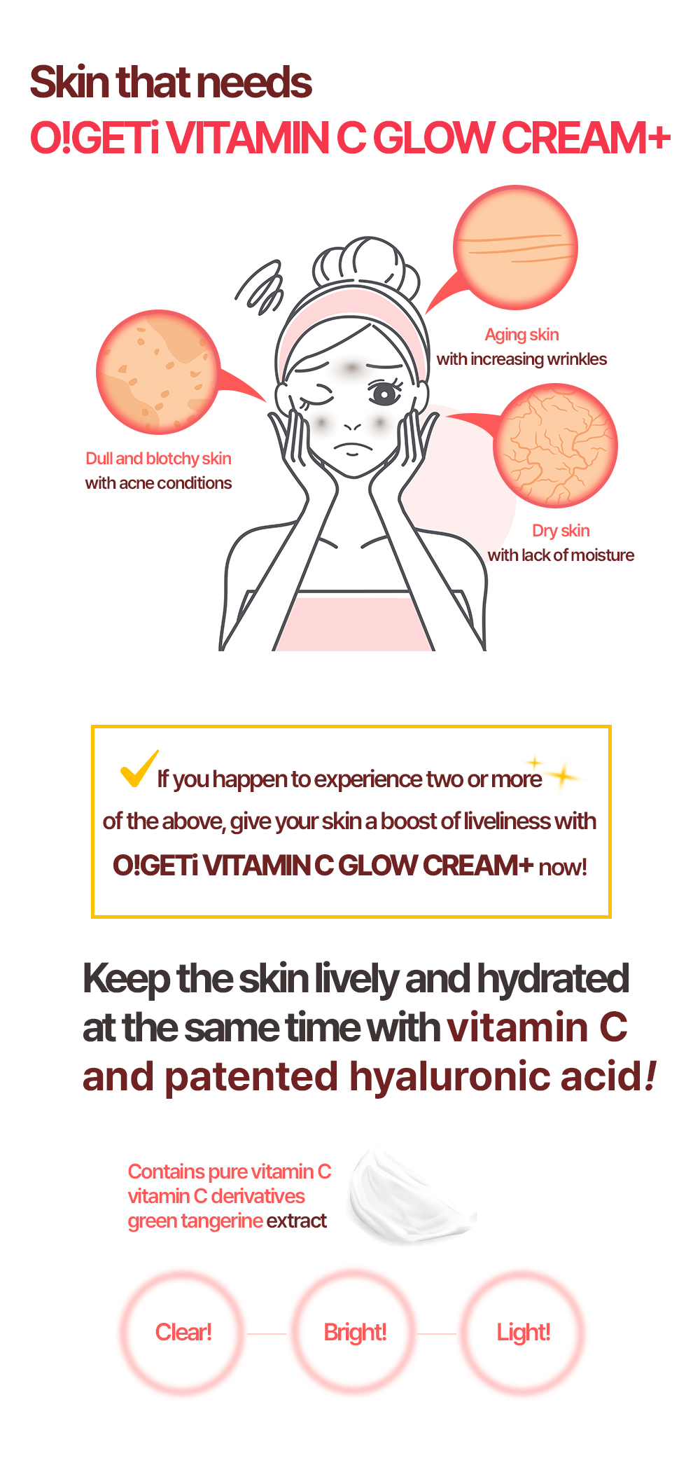 O!GETi Vitamin C Glow Cream Plus