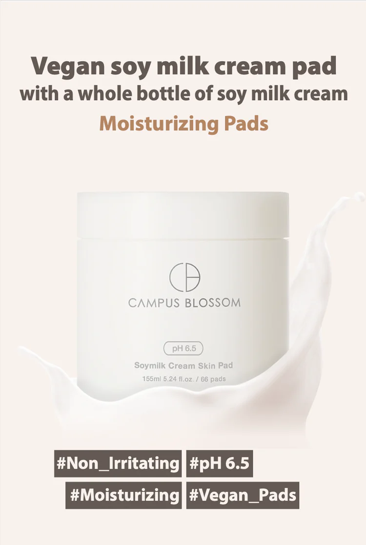 Campus Blossom pH 6.5 Soymilk Cream Skin Pad