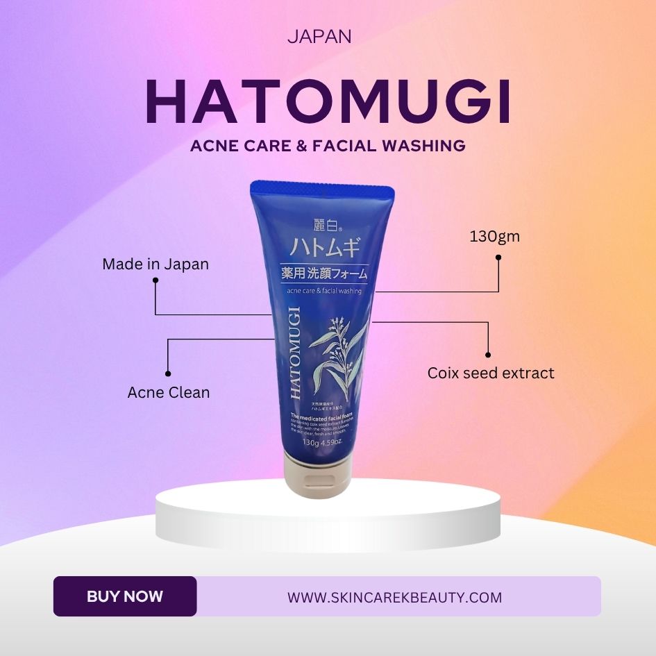 Hatomugi Acne Care & Facial Washing 130gm