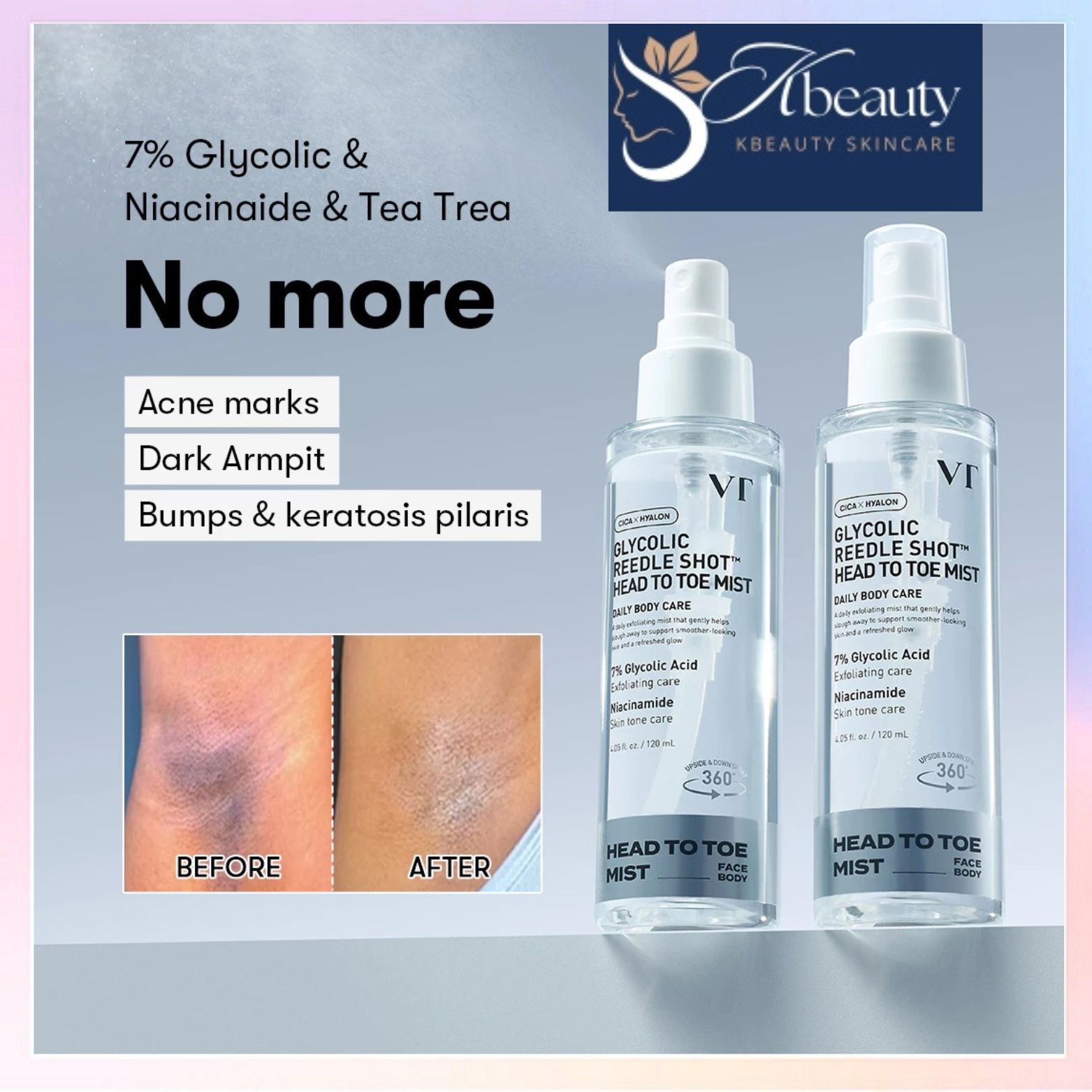 VT Cosmetics Glycolic Reedle Shot Head to Toe Mist