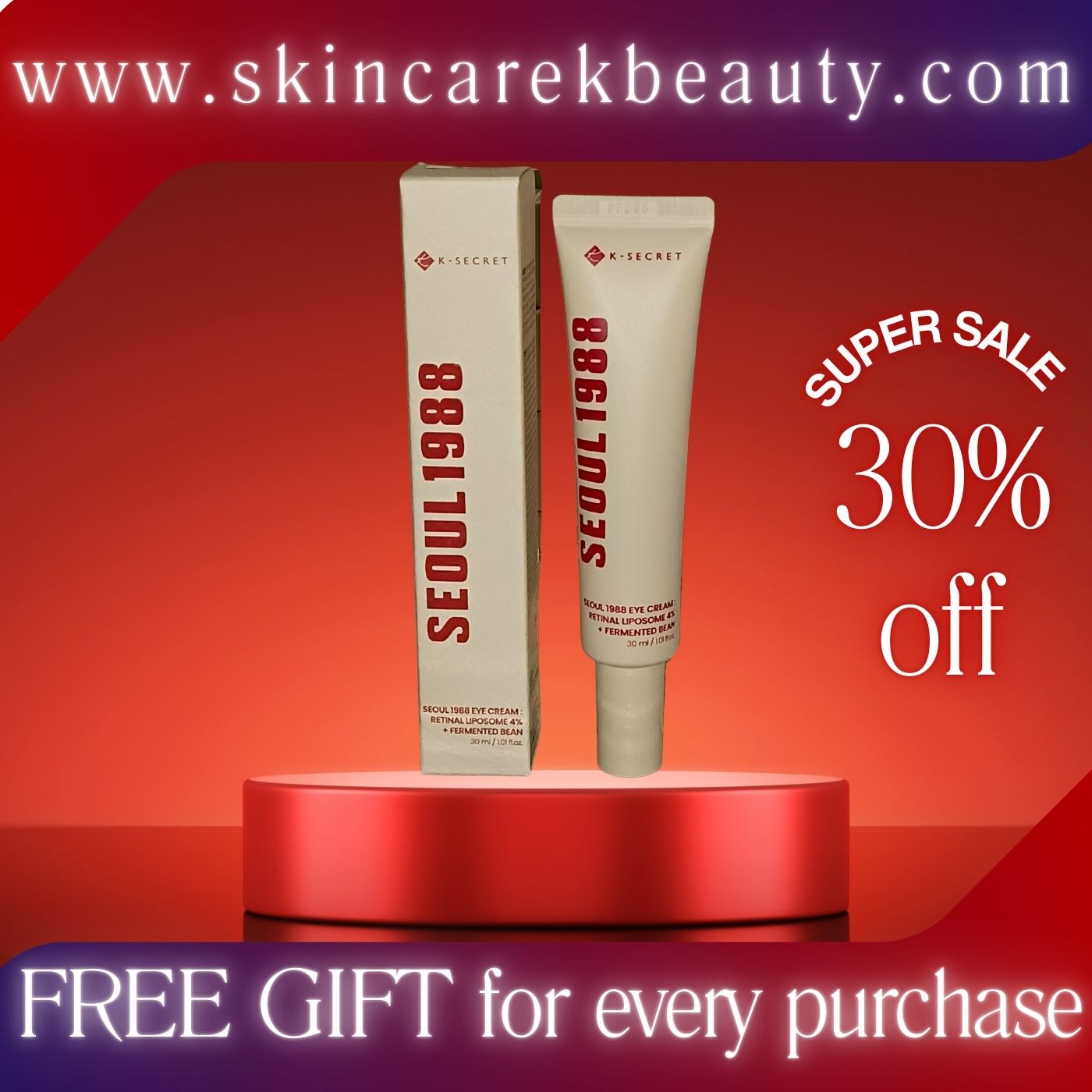 SEOUL 1988 Eye Cream Liposome Retinal 4% + Fermented Soybeans