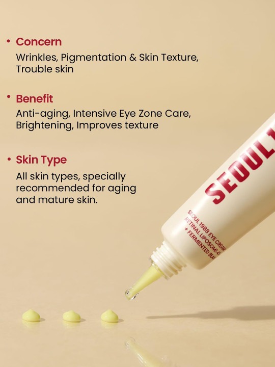 K-SECRET SEOUL 1988 Eye Cream Retinal Liposome 4% + Fermented Bean 30ml