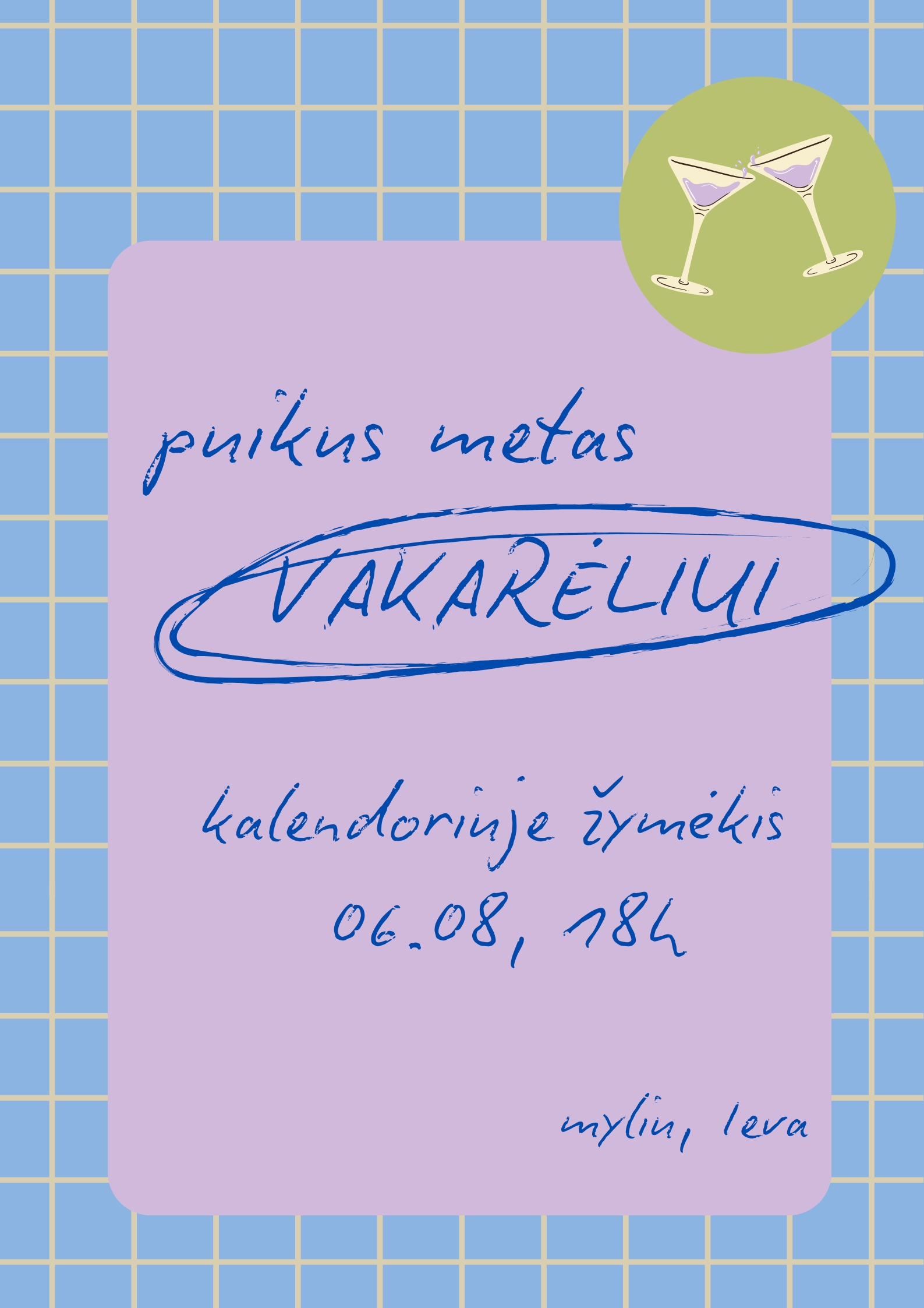 Elektroninis gimtadienio kvietimas „Puikus metas vakarėliui“