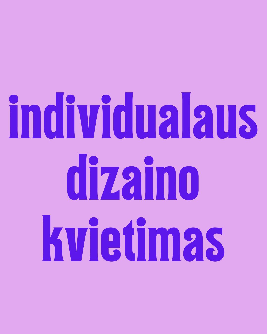 Individualaus dizaino elektroninis kvietimas