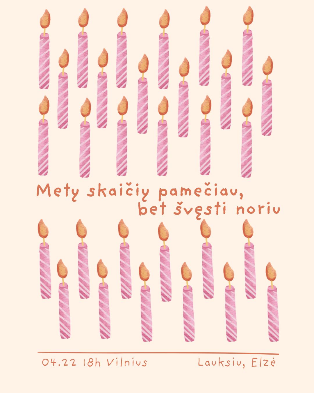 Elektroninis gimtadienio kvietimas „Skaičių pamečiau“