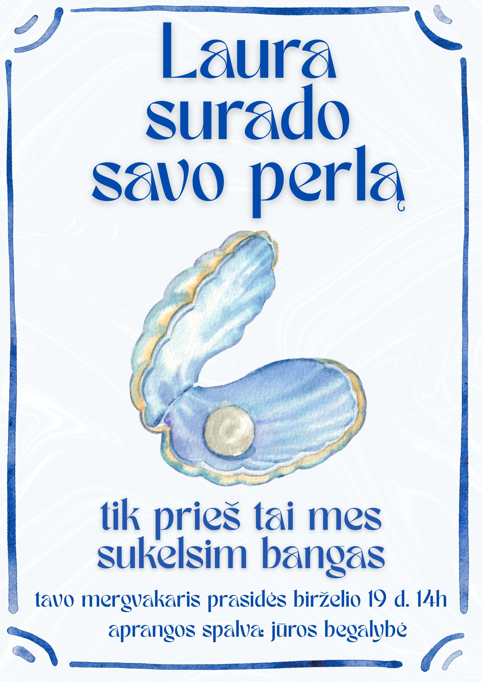 Elektroninis mergvakario kvietimas „Surado perlą“
