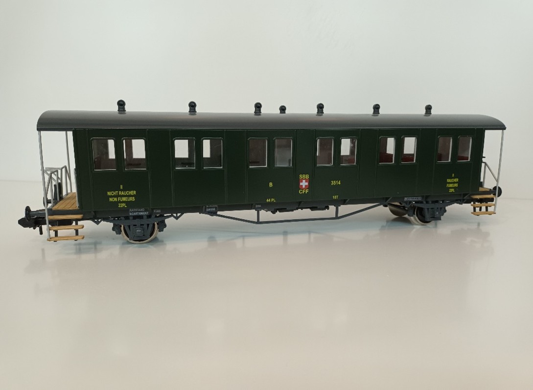 Voiture 2 essieux CFF