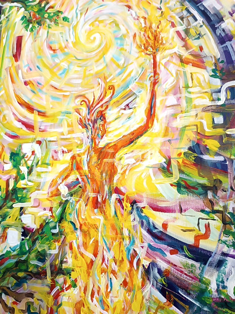 Vers un nouveau monde - peinture originale de Naia Nastasia