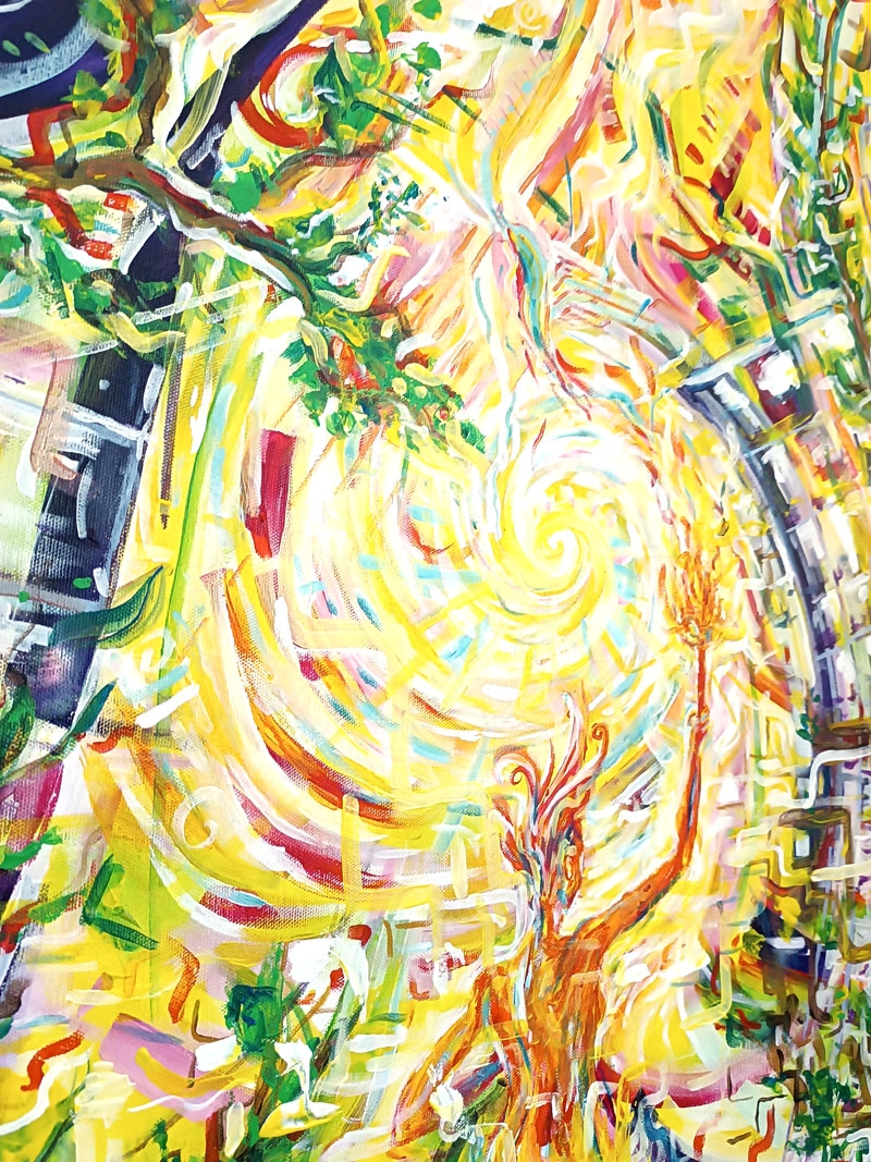 Vers un nouveau monde - peinture originale de Naia Nastasia