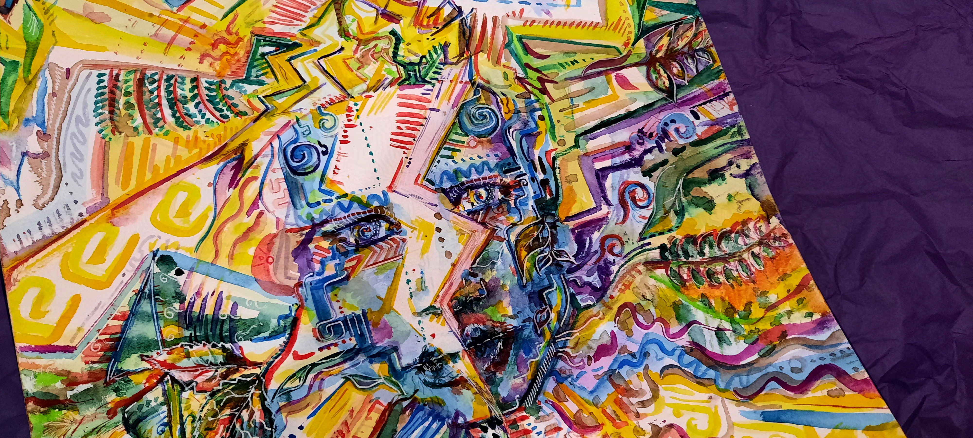 Reine des rêves - aquarelle originale de Naia Nastasia