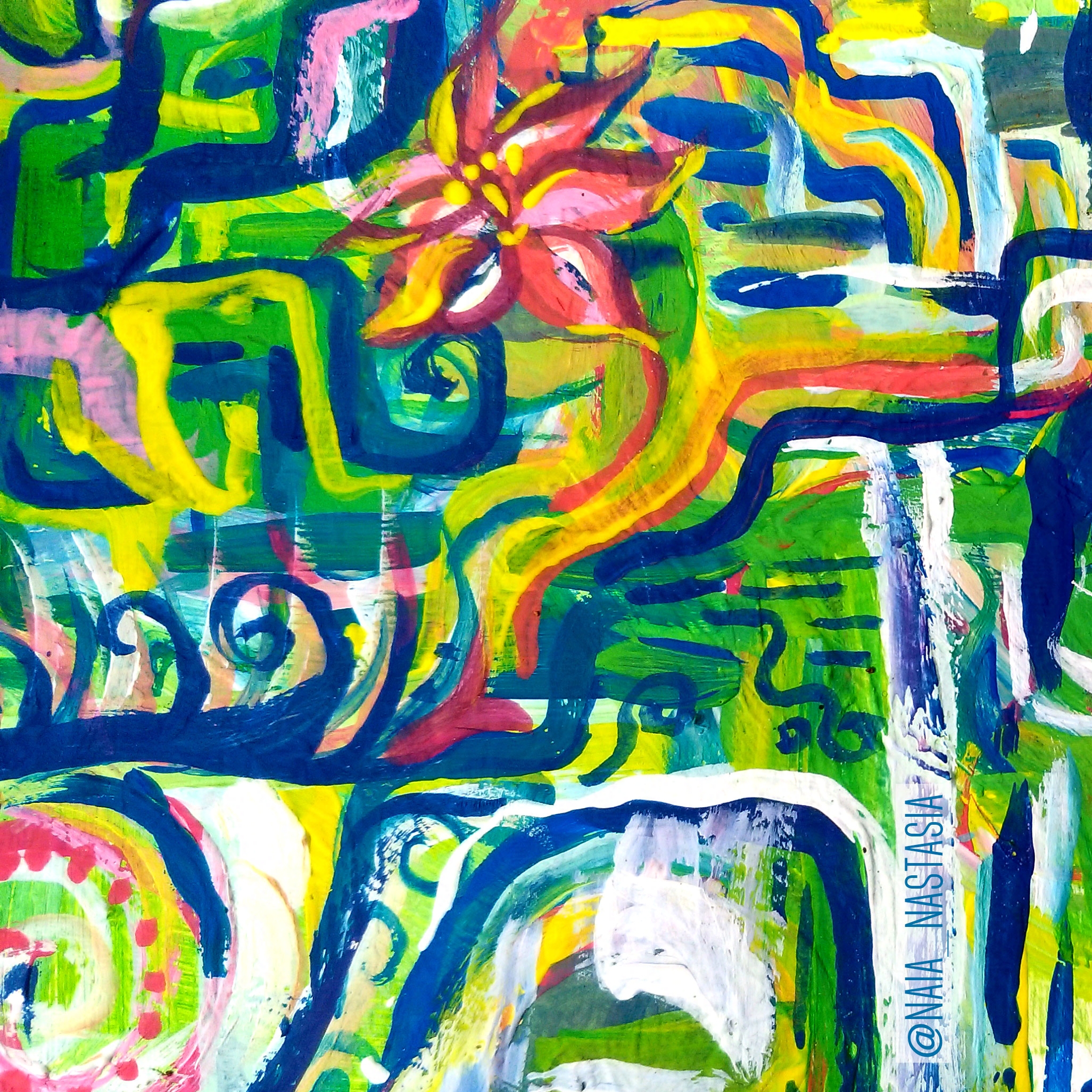 Araras - peinture originale de Naia Nastasia