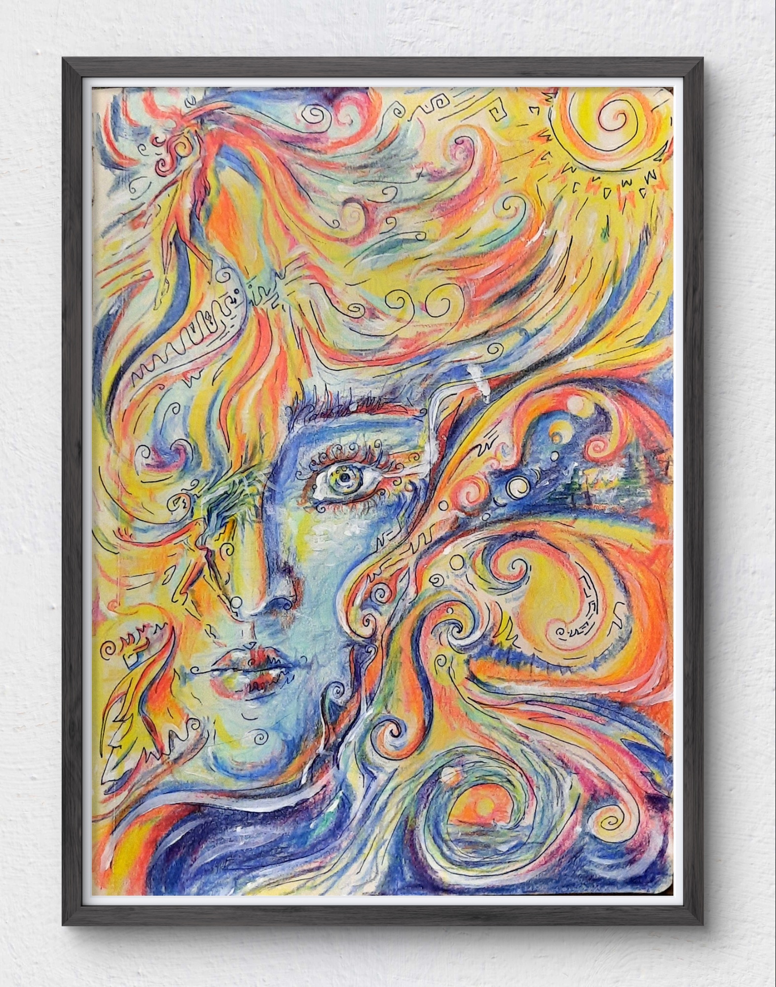 Rêve immobile - Illustration originale de Naia Nastasia