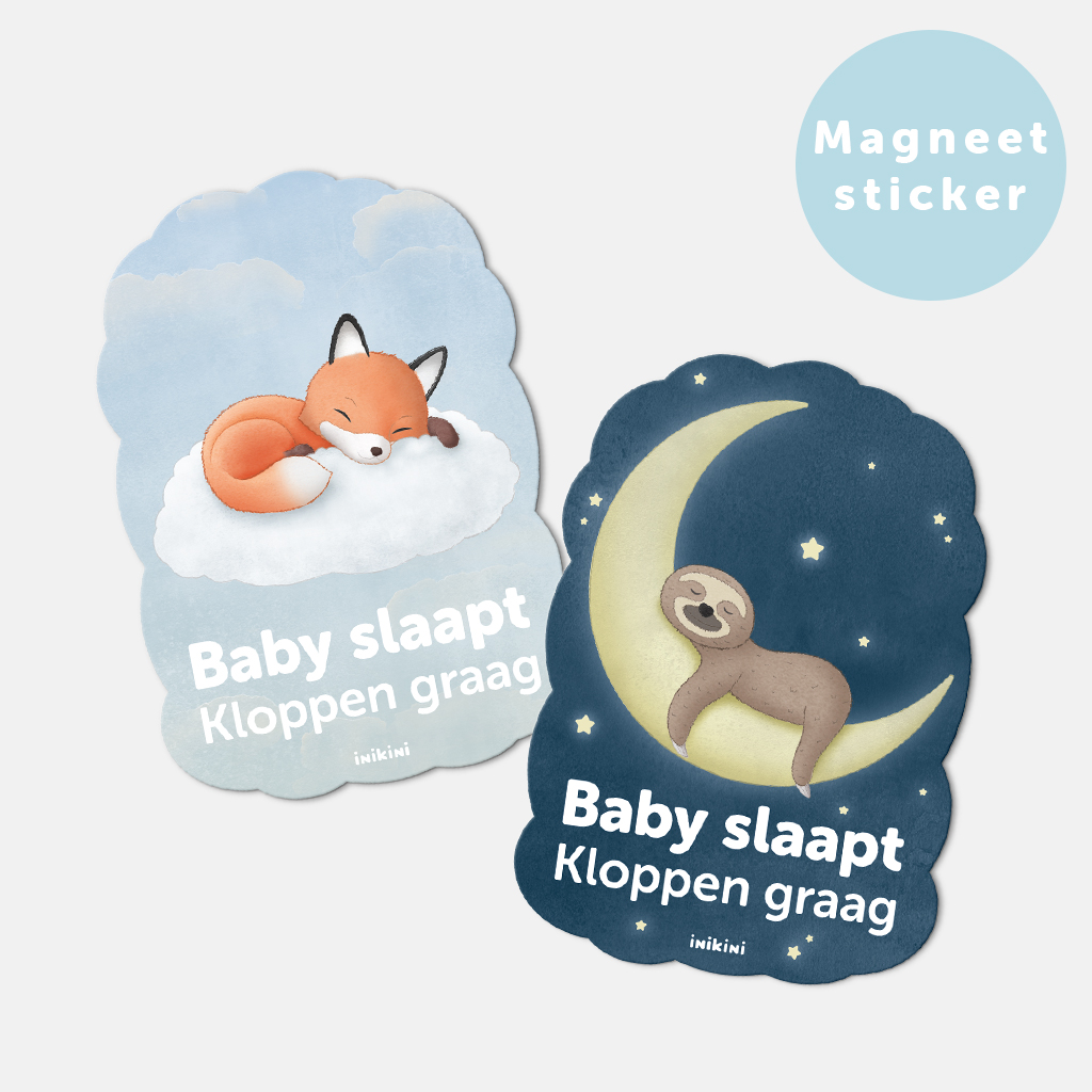 'Baby Slaapt' Magneetsticker