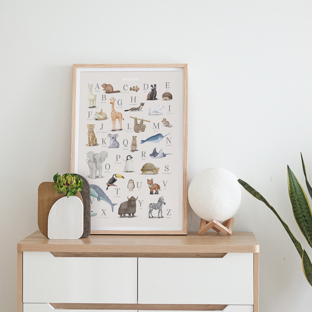 Dieren Alfabet Poster