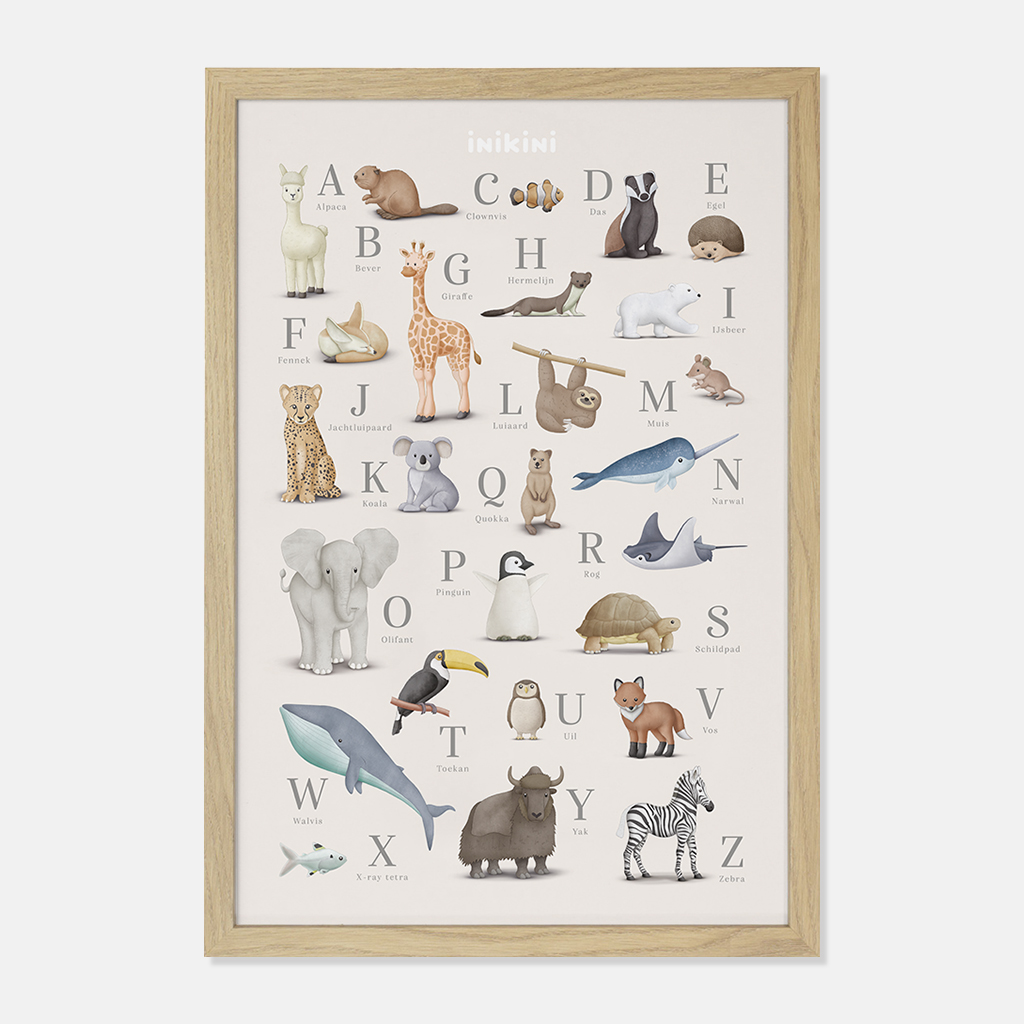 Dieren Alfabet Poster