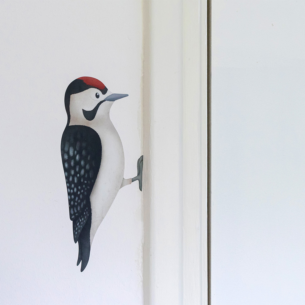 Vogel muurstickers (set van 3)