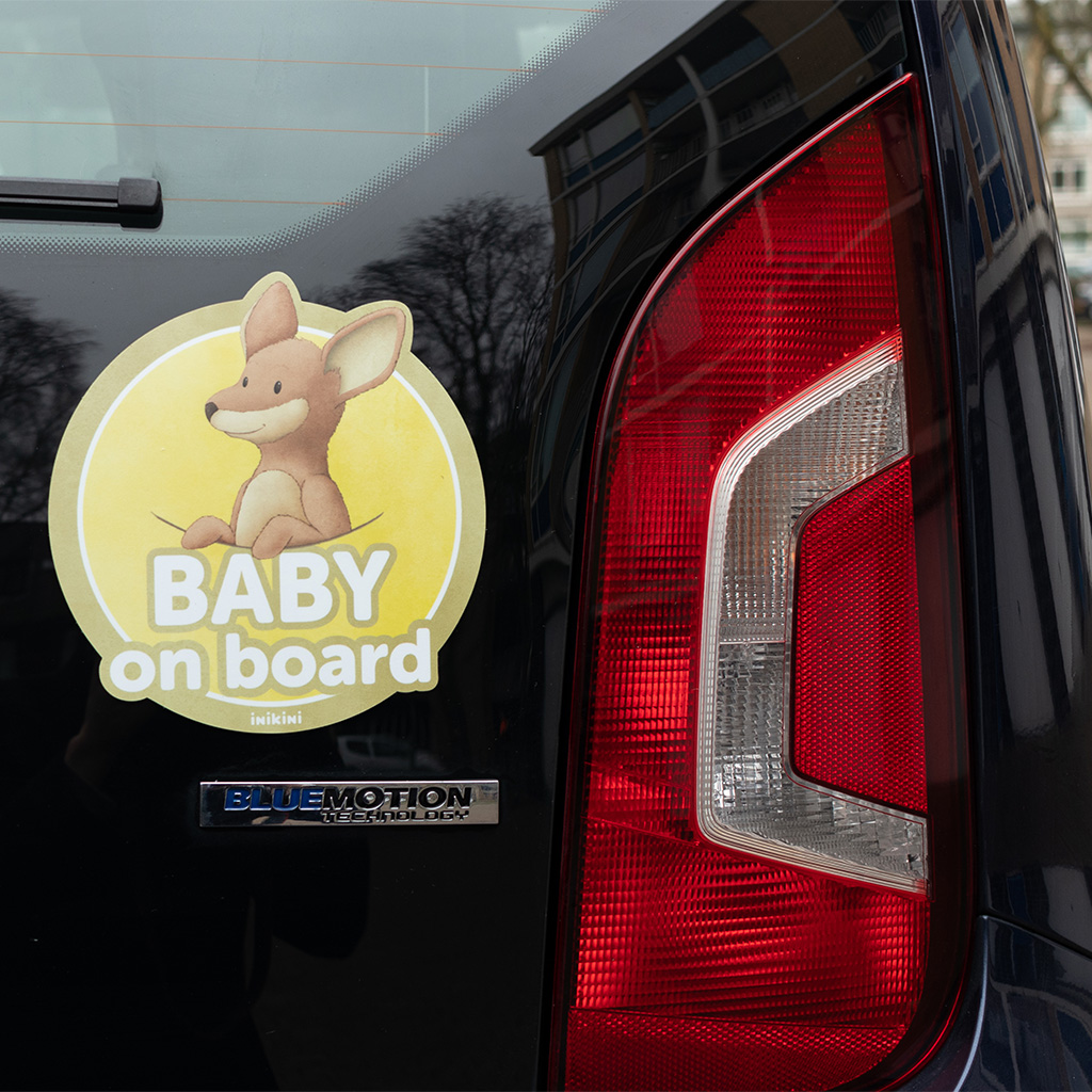 'Baby on board' Raamsticker