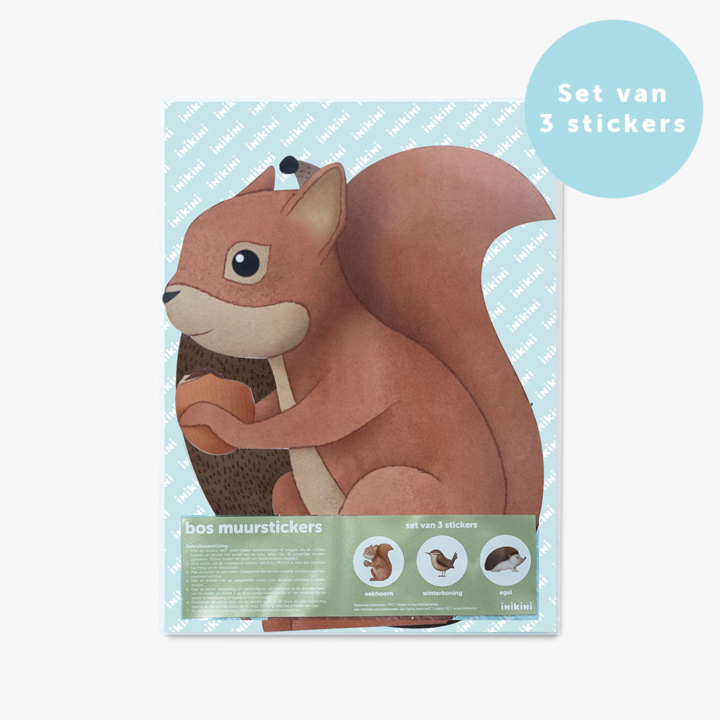 Bos muurstickers (set van 3)