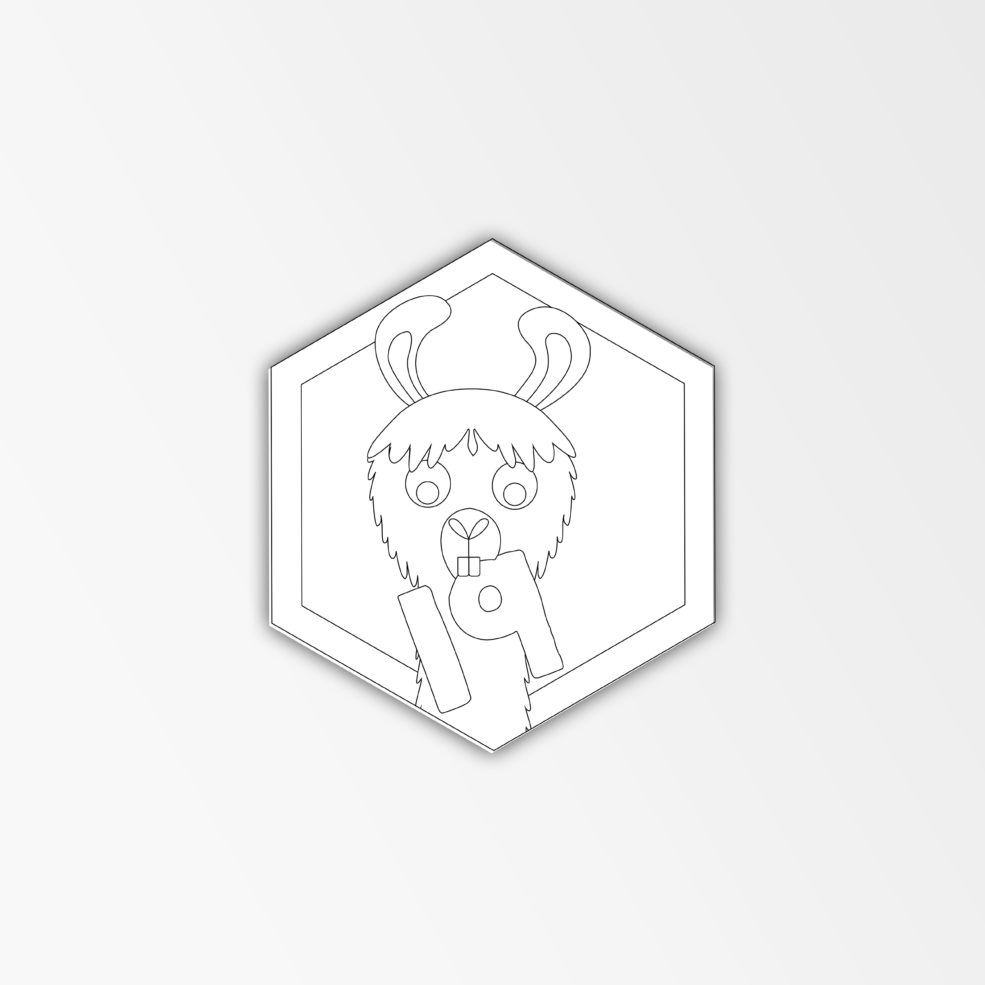 Lama - Kleurrijke klasnummers