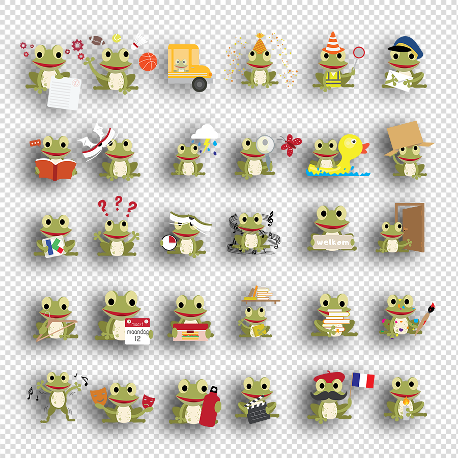 Kikker - Maxipakket dagritmekaarten x takenbord