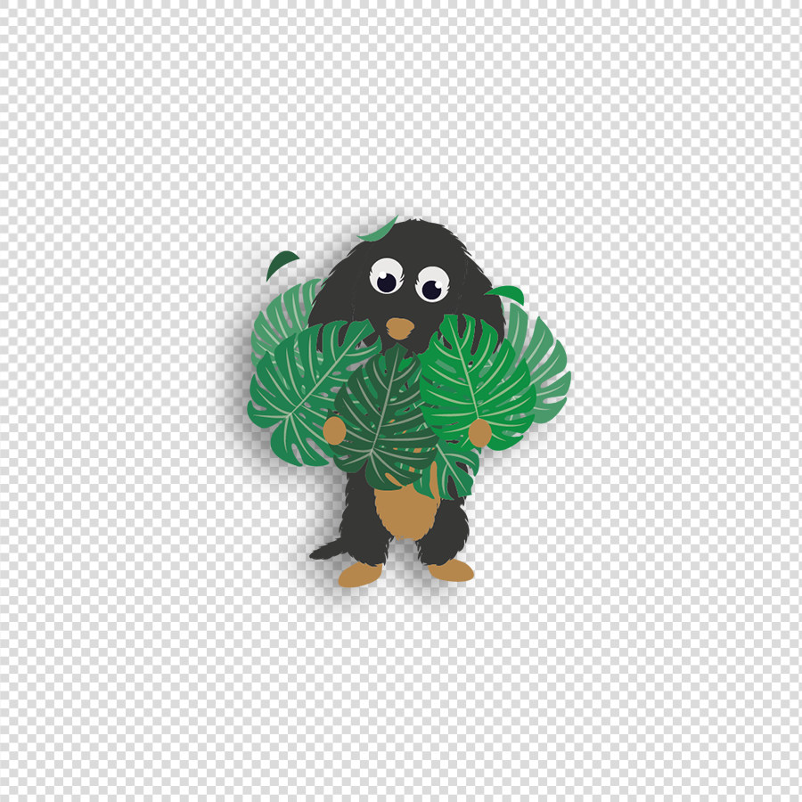 Teckel - Maandkaarten Transparant 