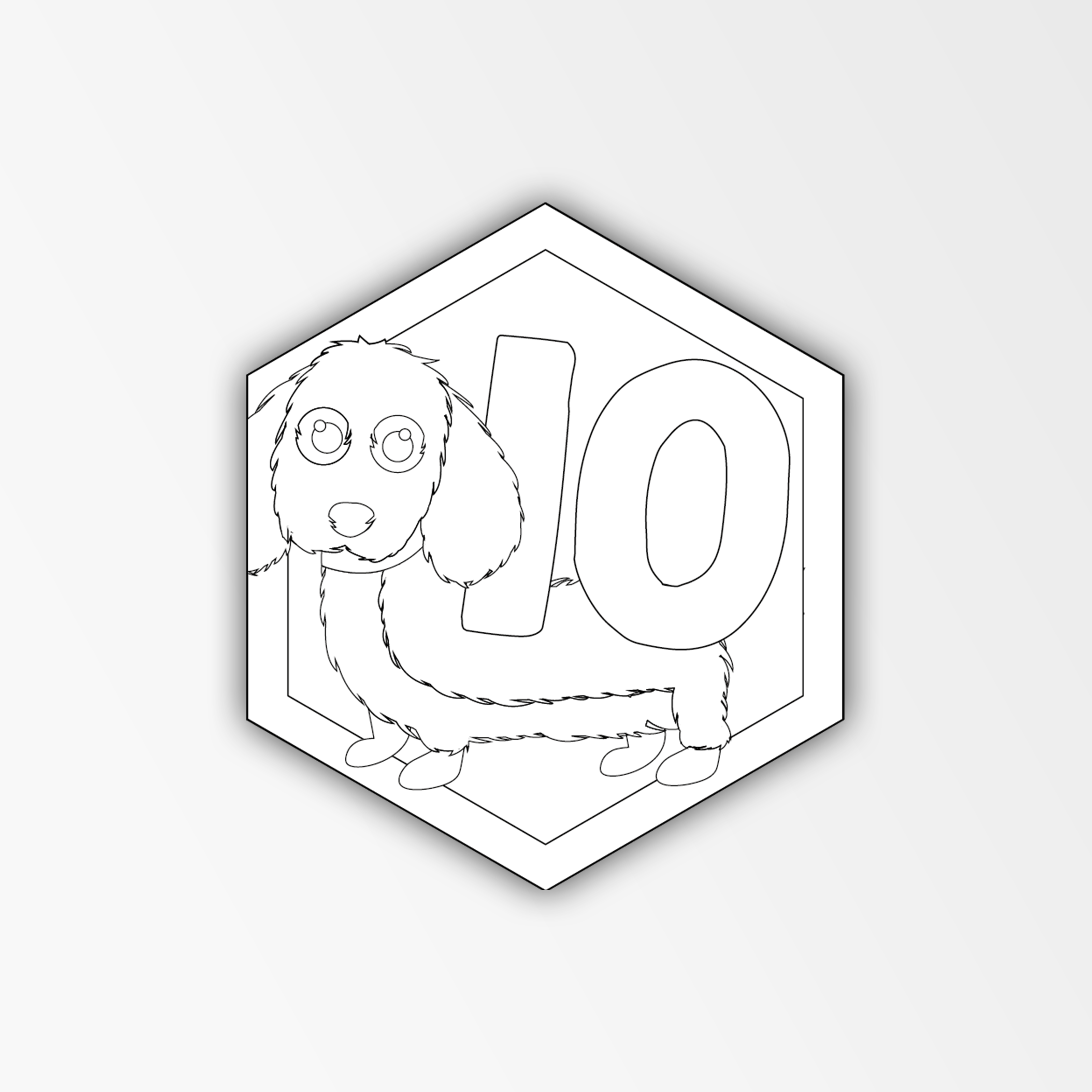 Teckel - Kleurrijke klasnummers