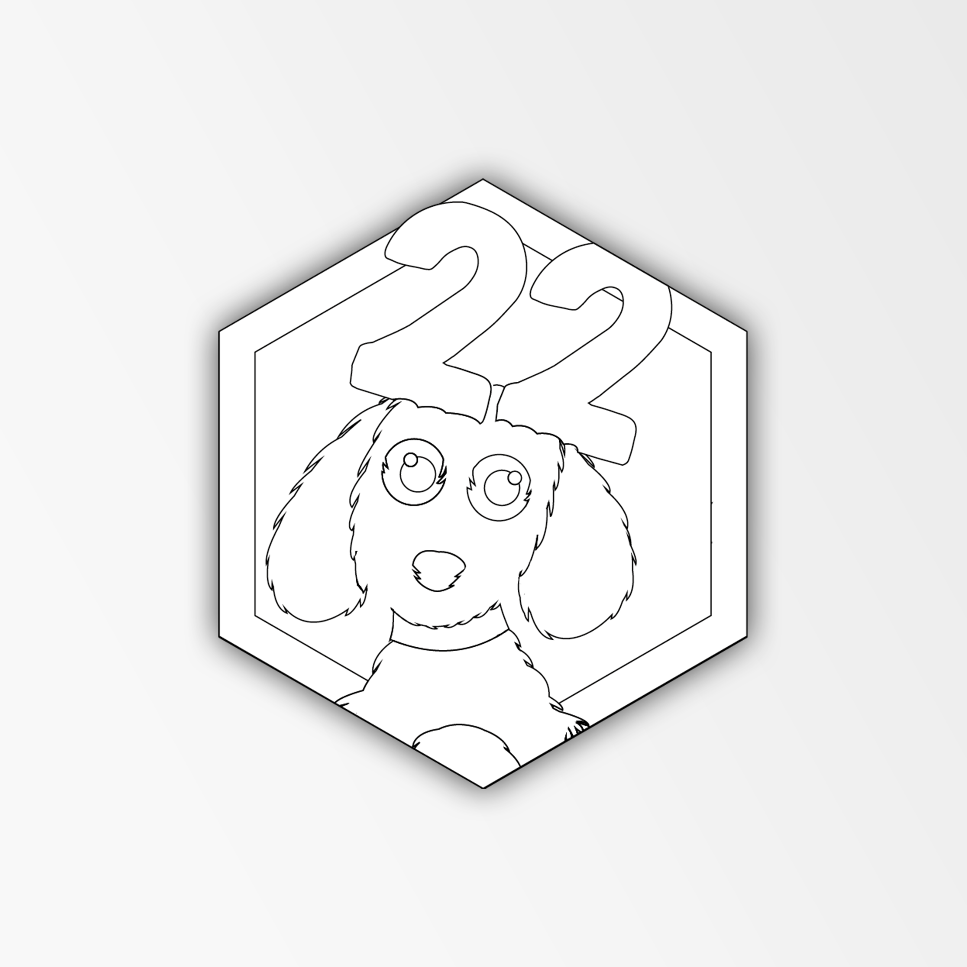 Teckel - Kleurrijke klasnummers