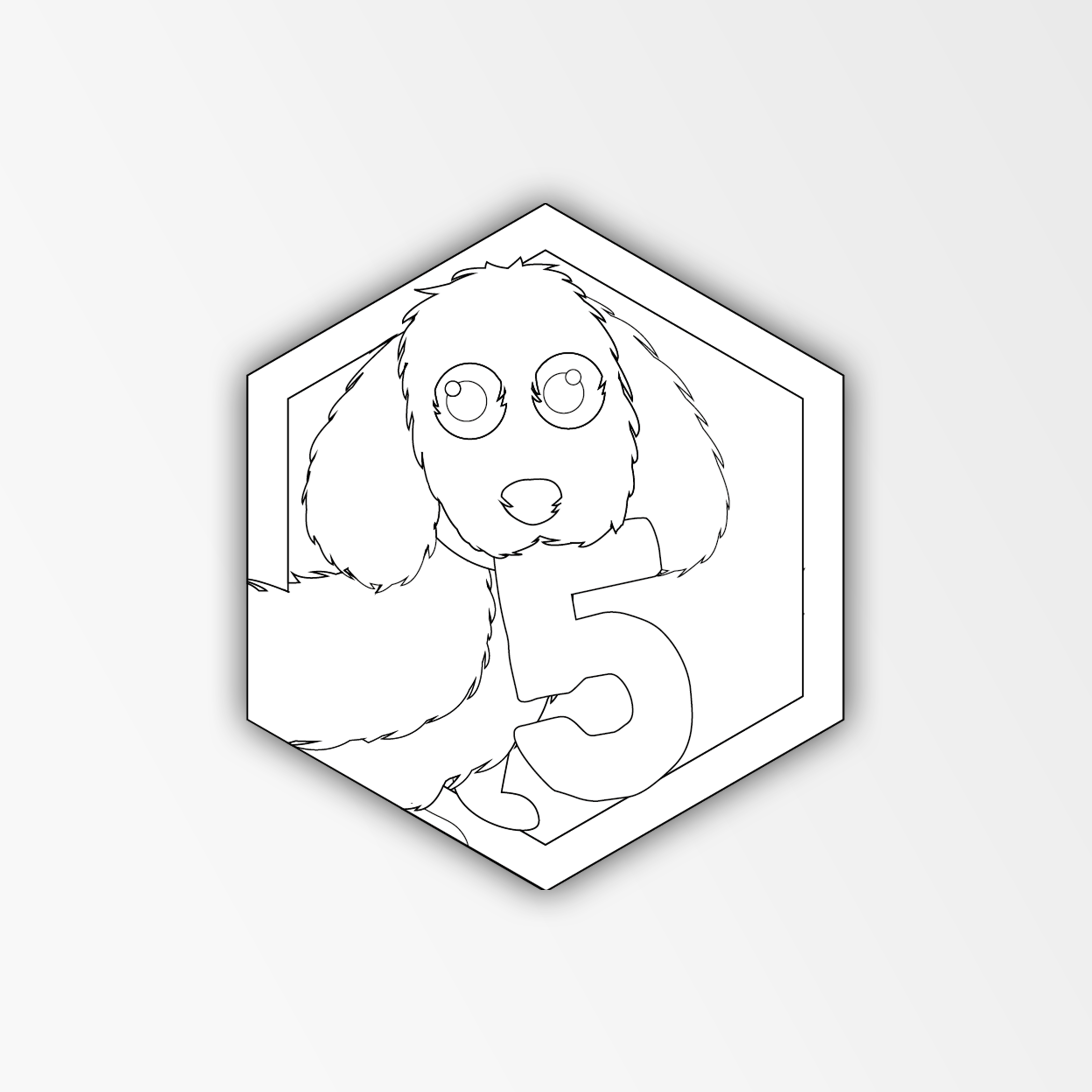 Teckel - Kleurrijke klasnummers