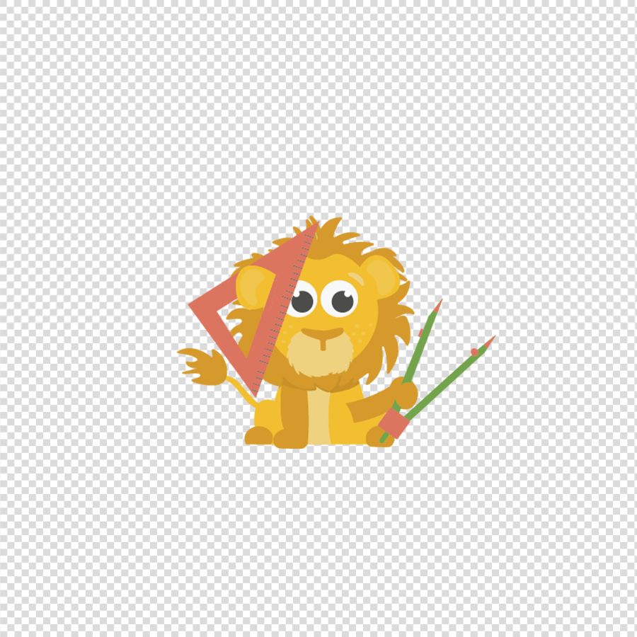 Leeuw - Dagritmekaarten Transparant 