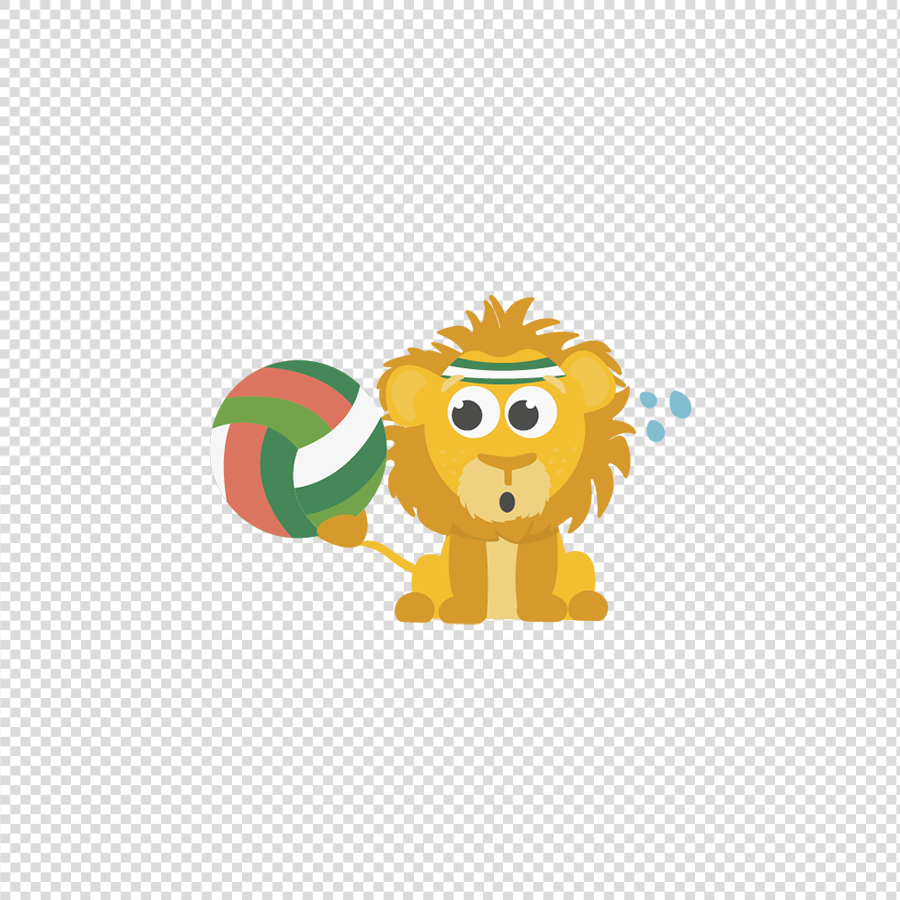 Leeuw - Dagritmekaarten Transparant 