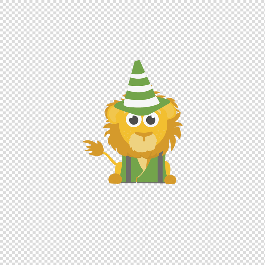 Leeuw - Dagritmekaarten Transparant 